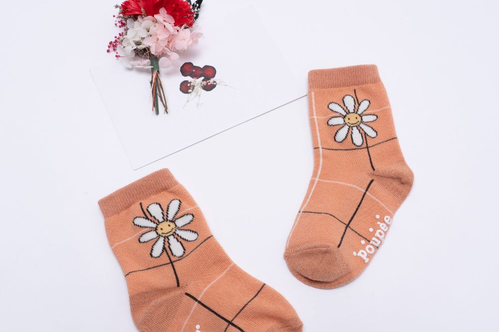 Girls Socks 5 pack / 여아 유아동 한국산 양말 5종 세트 /  데이지